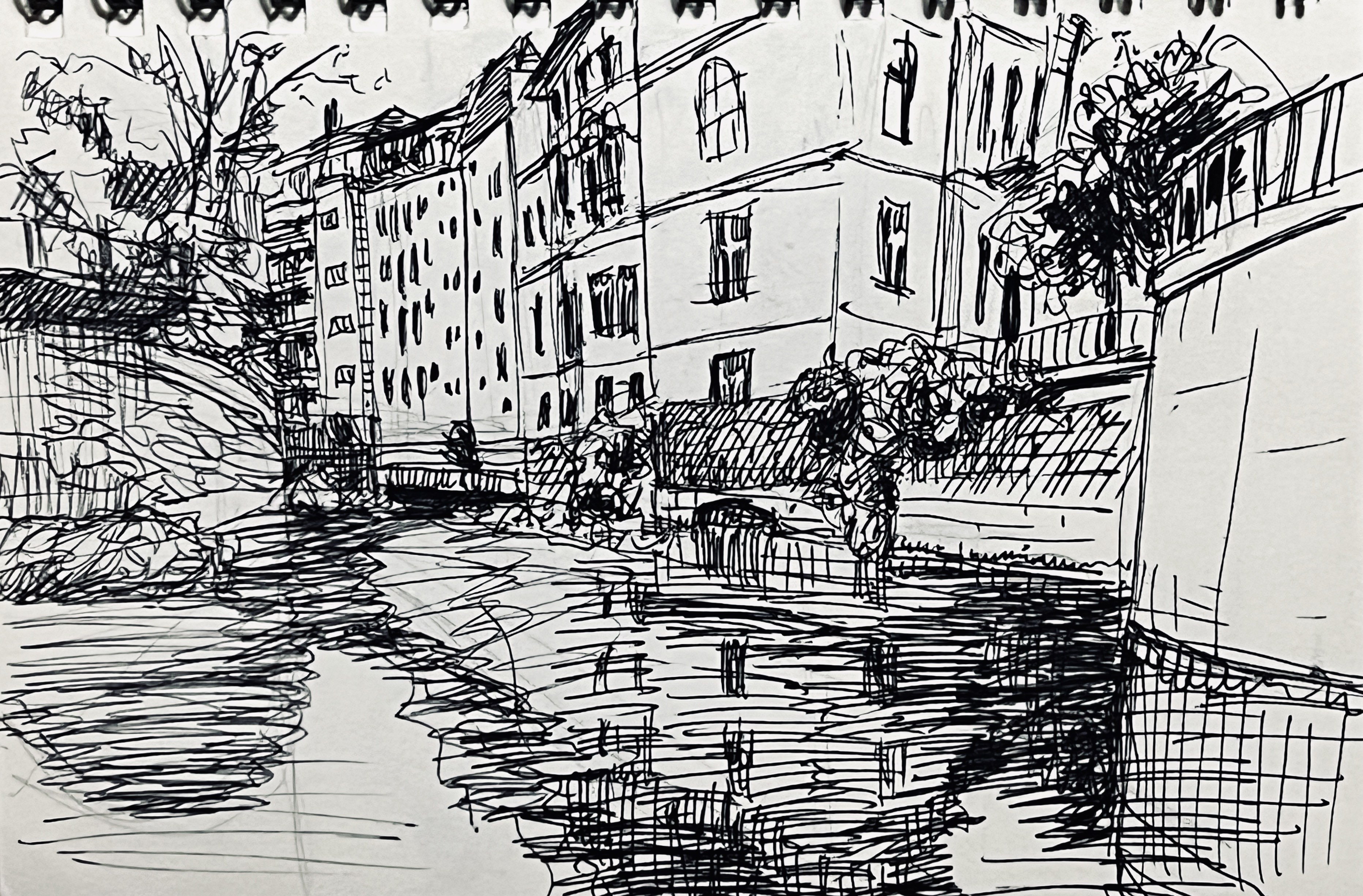 Elstermühlgraben an der Jahnallee