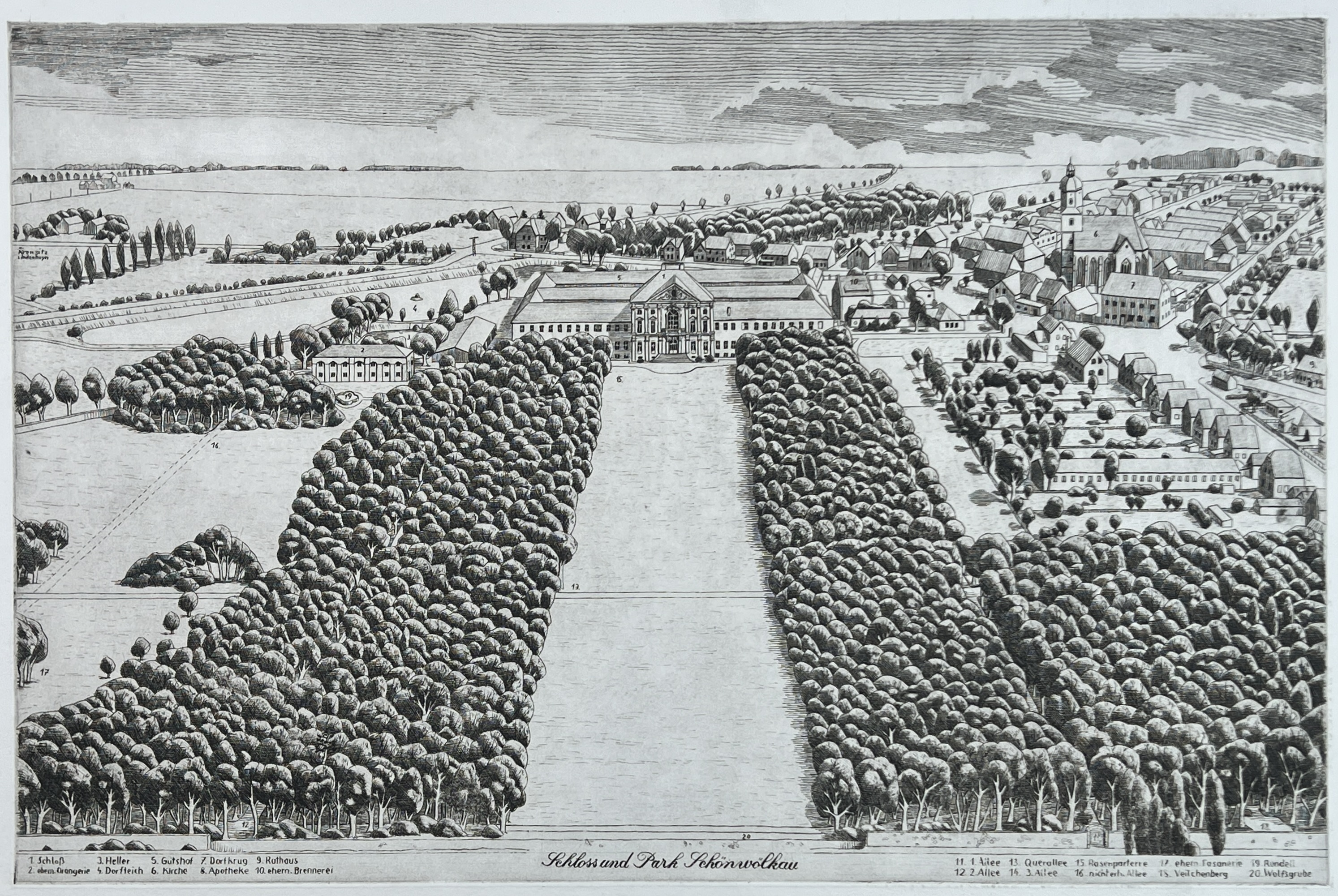 Schloss und Park schönwölkau