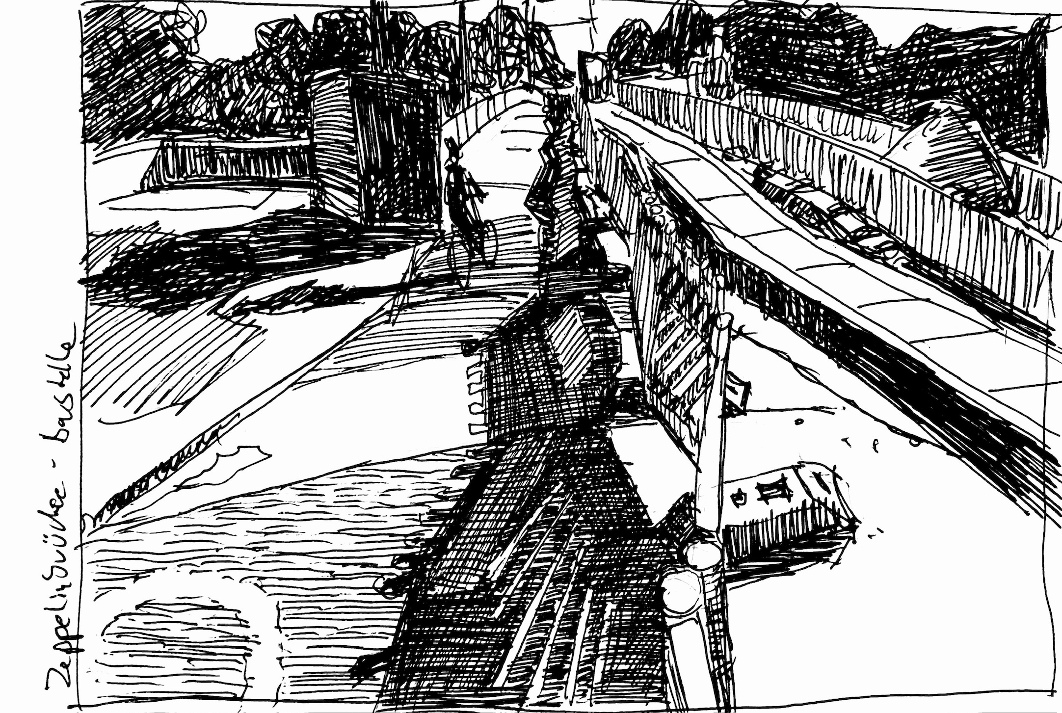 Zeppelinbrücke Baustelle