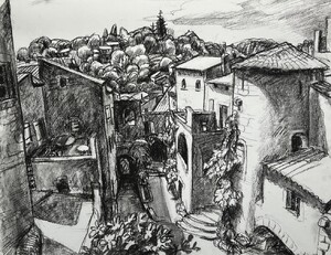 Frankreich - Alte Kirche in Balazuc