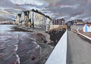 Normandie - Badeort im Regen 