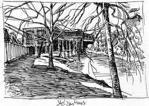 Stelzenhaus am Karl-Heine-Kanal